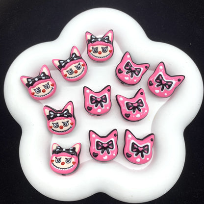 Bow Band Bubu Hand Painted Beads 1pc