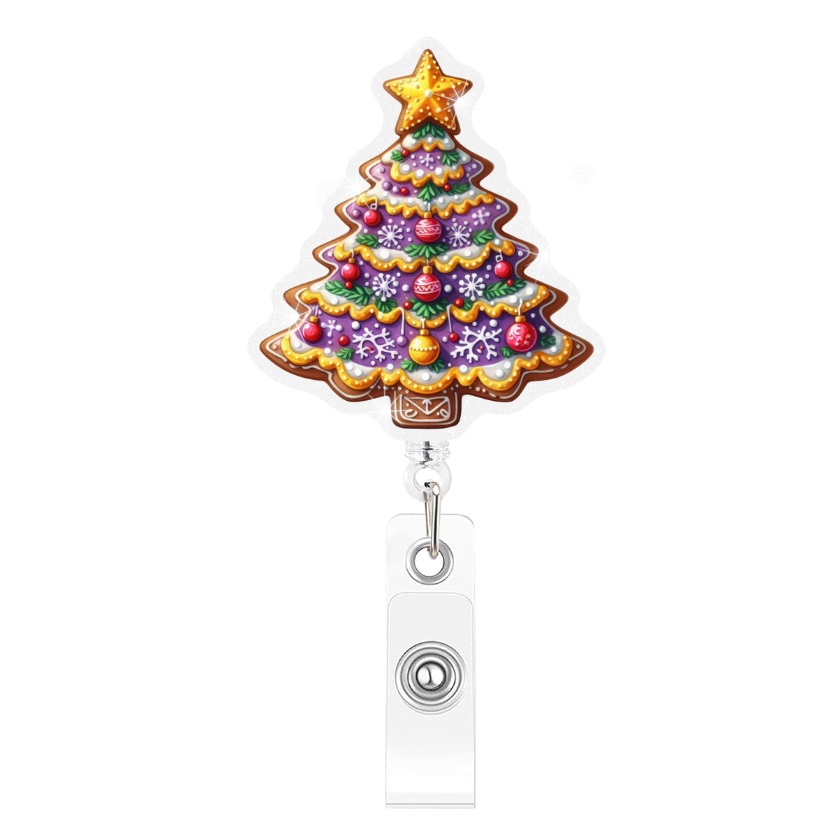 Gingerbread Christmas Nurse Badge Holder