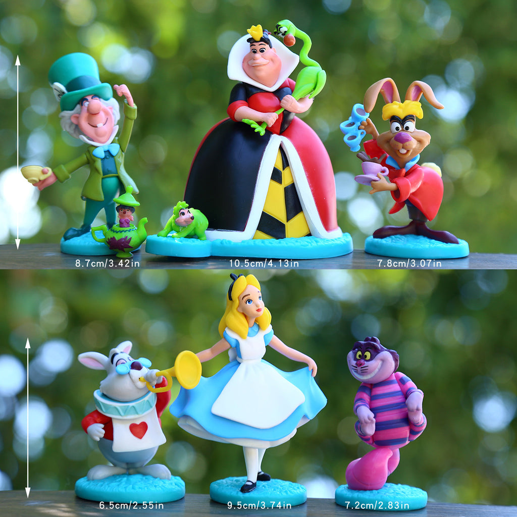 Alice in Wonderland Figure Topper Set
