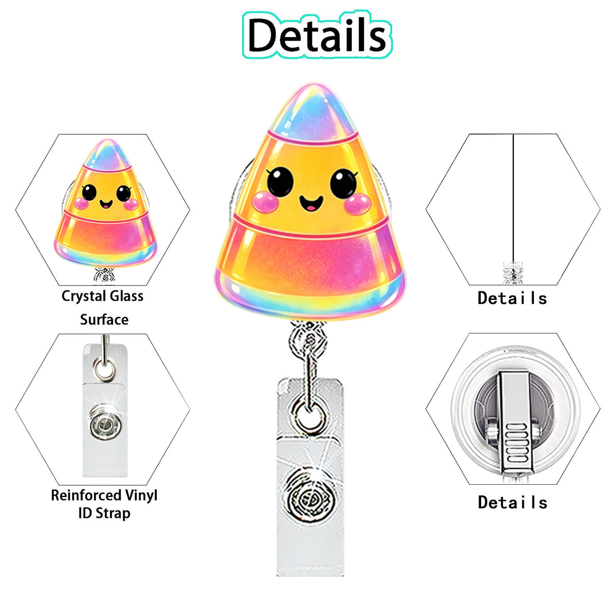 Halloween Ghost Nurse Badge Holder