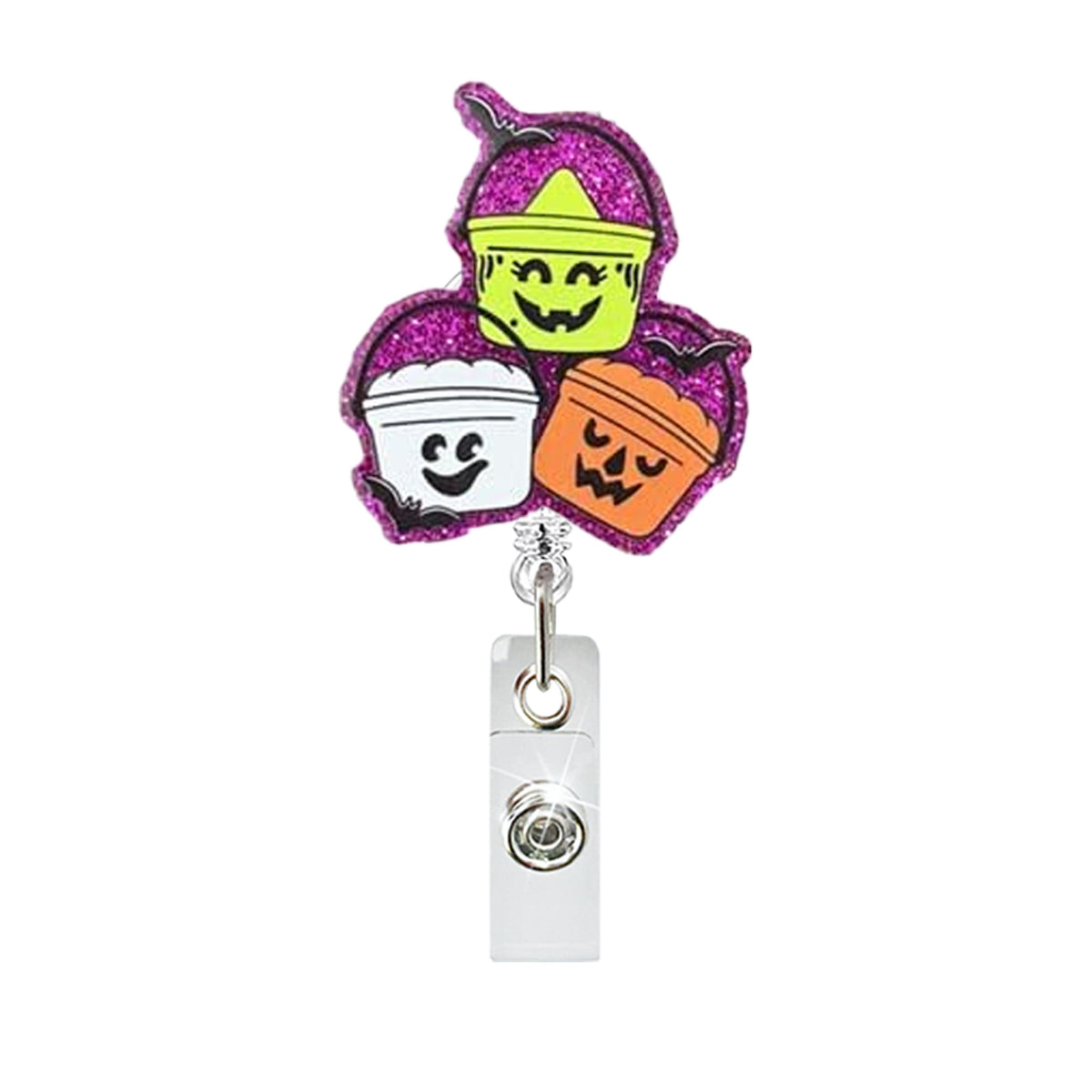 Halloween Ghost Nurse Badge Holder