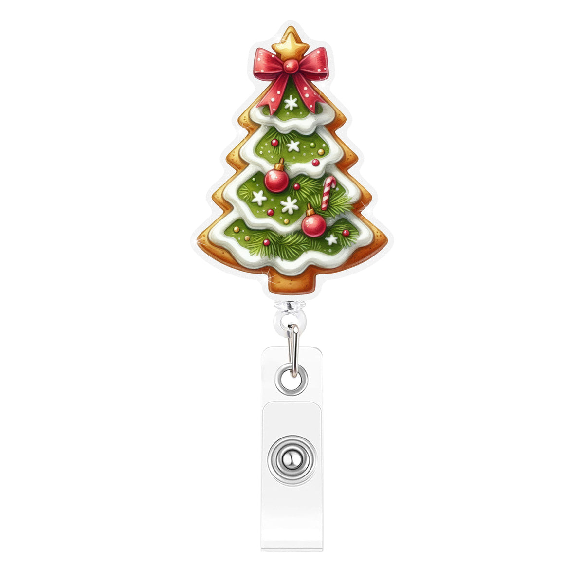 Gingerbread Christmas Nurse Badge Holder