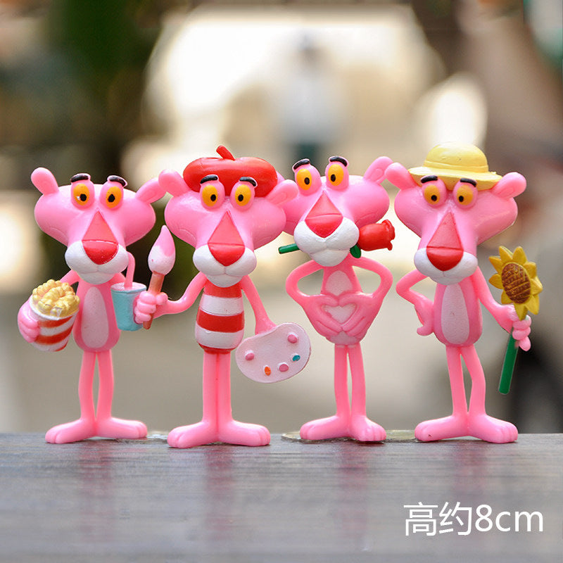 Pink Panther Figure Topper Set