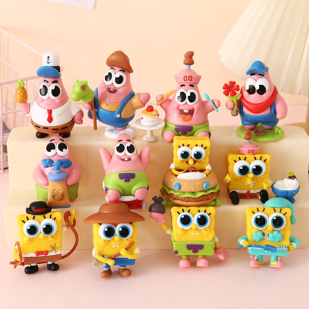 SpongeBob Garden Party Figure Topper Set
