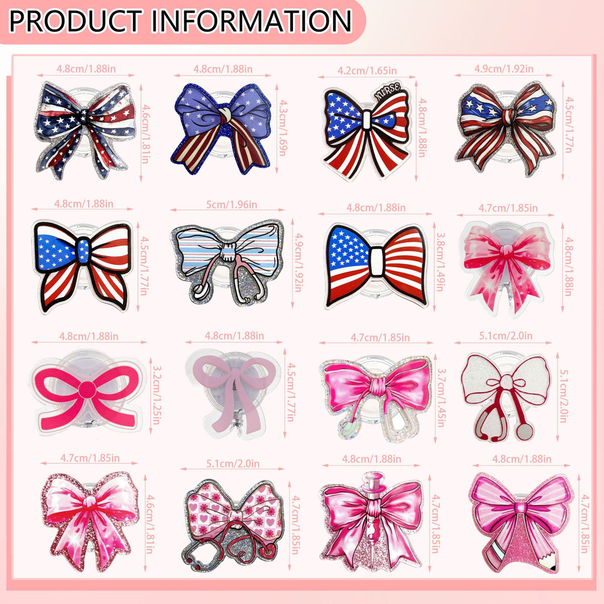 Bow Collection Nurse Badge Holder