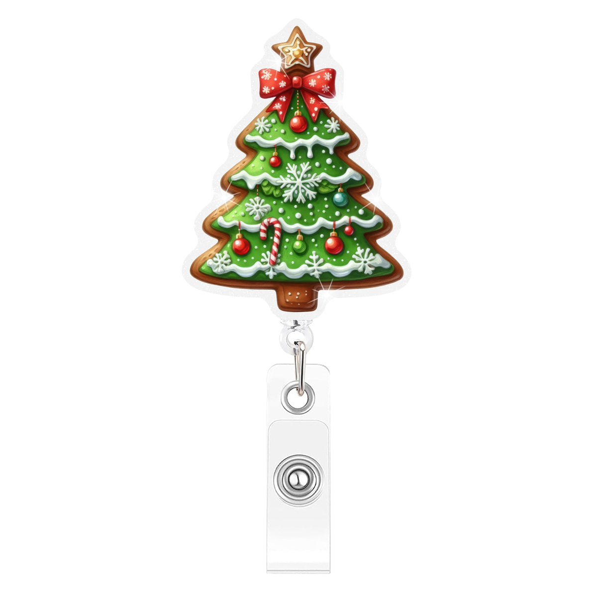 Gingerbread Christmas Nurse Badge Holder
