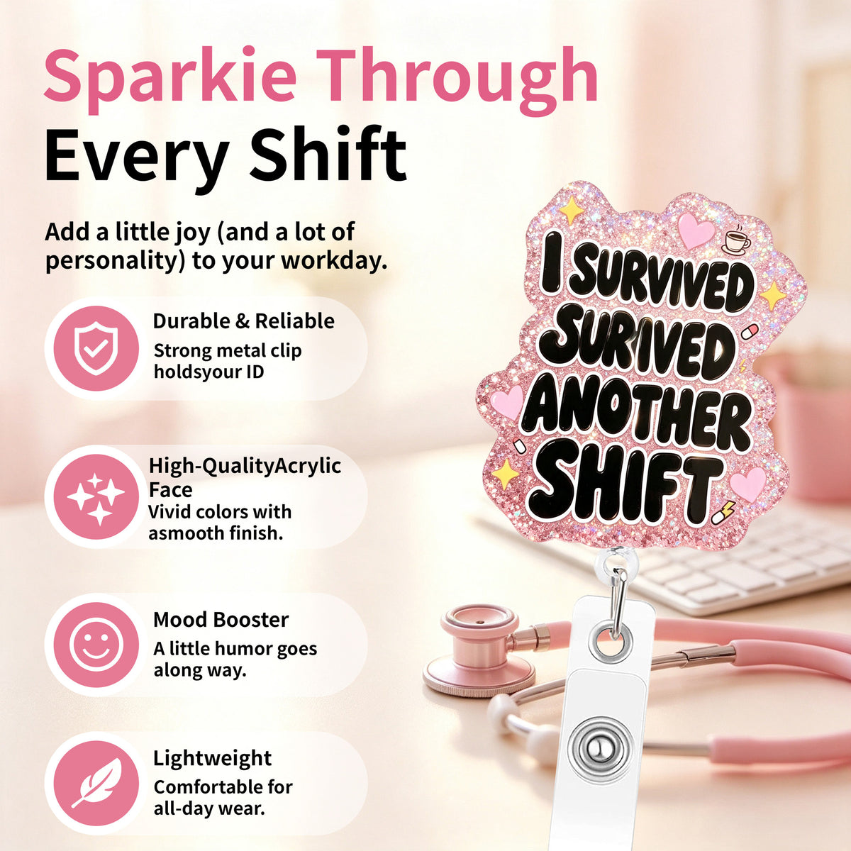 Funny Quotes Nurse Badge Holder