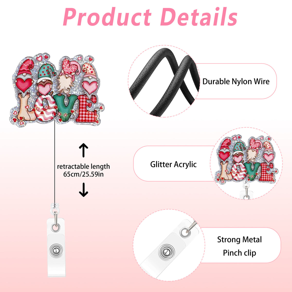 Valentine Nurse Badge Holder