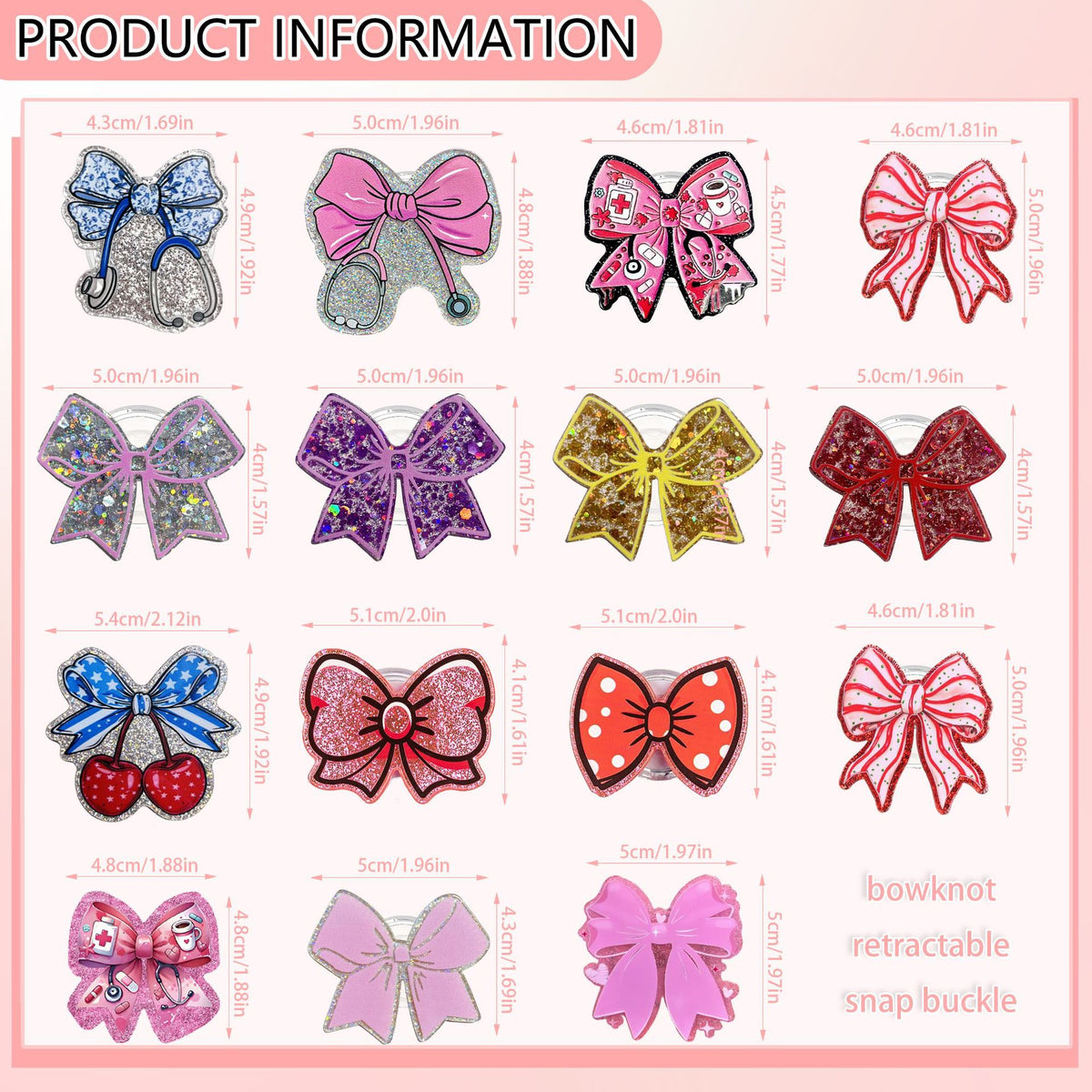 Bow Collection Nurse Badge Holder