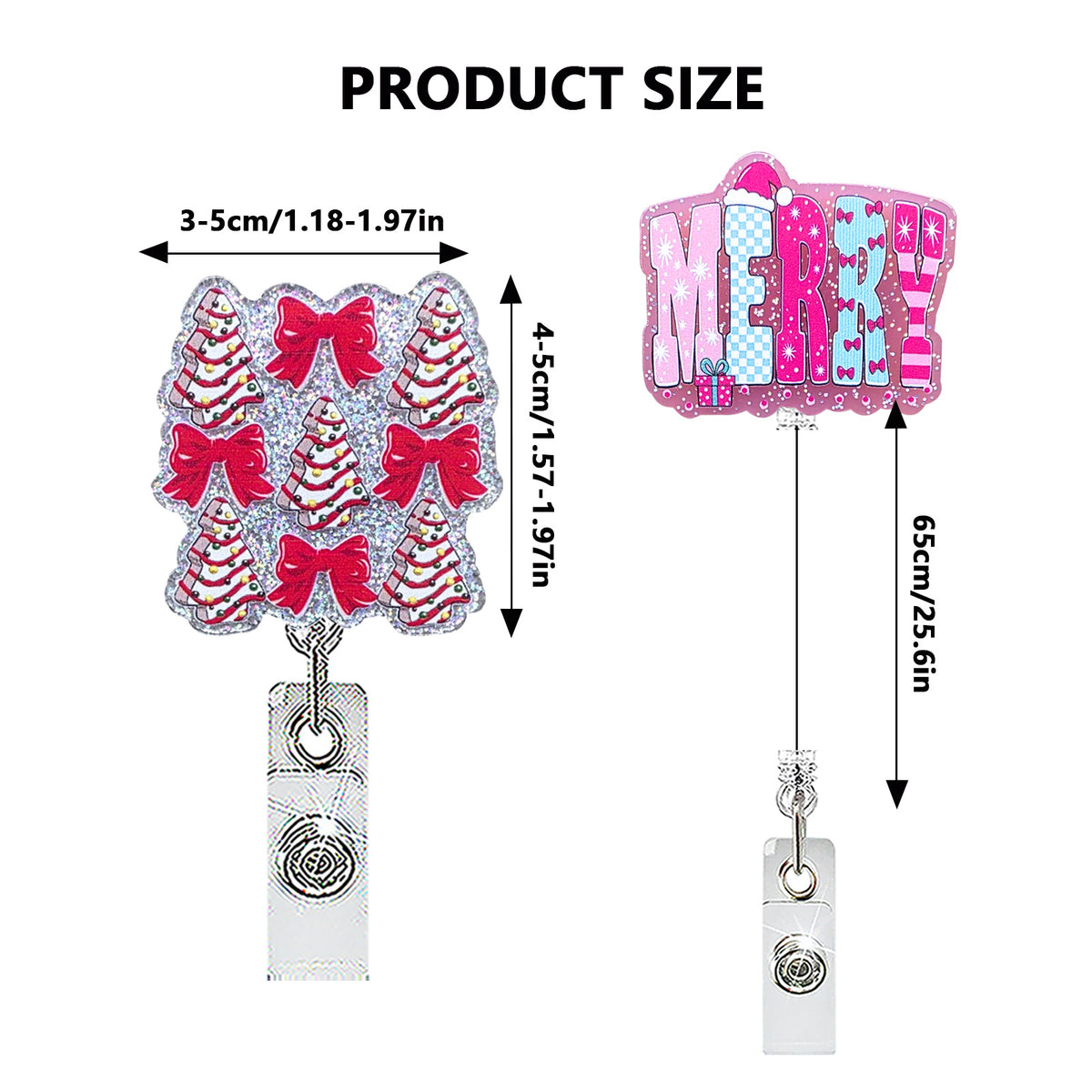 Christmas Nurse Badge Holder