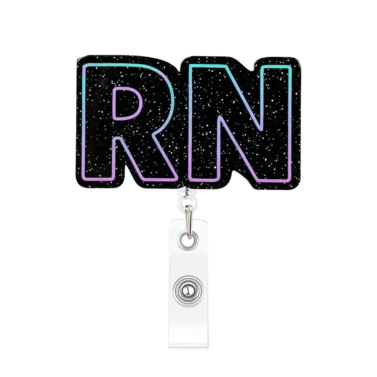 Pink Medical Designs Nurse Badge Holder
