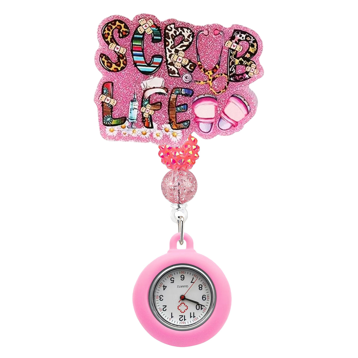 Beaded Nurse Watch Nurse Badge Holder