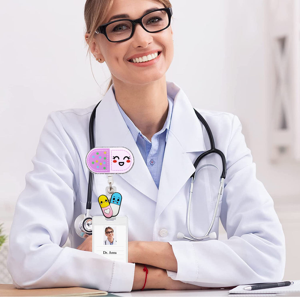 Medical Icons Nurse Badge Holder