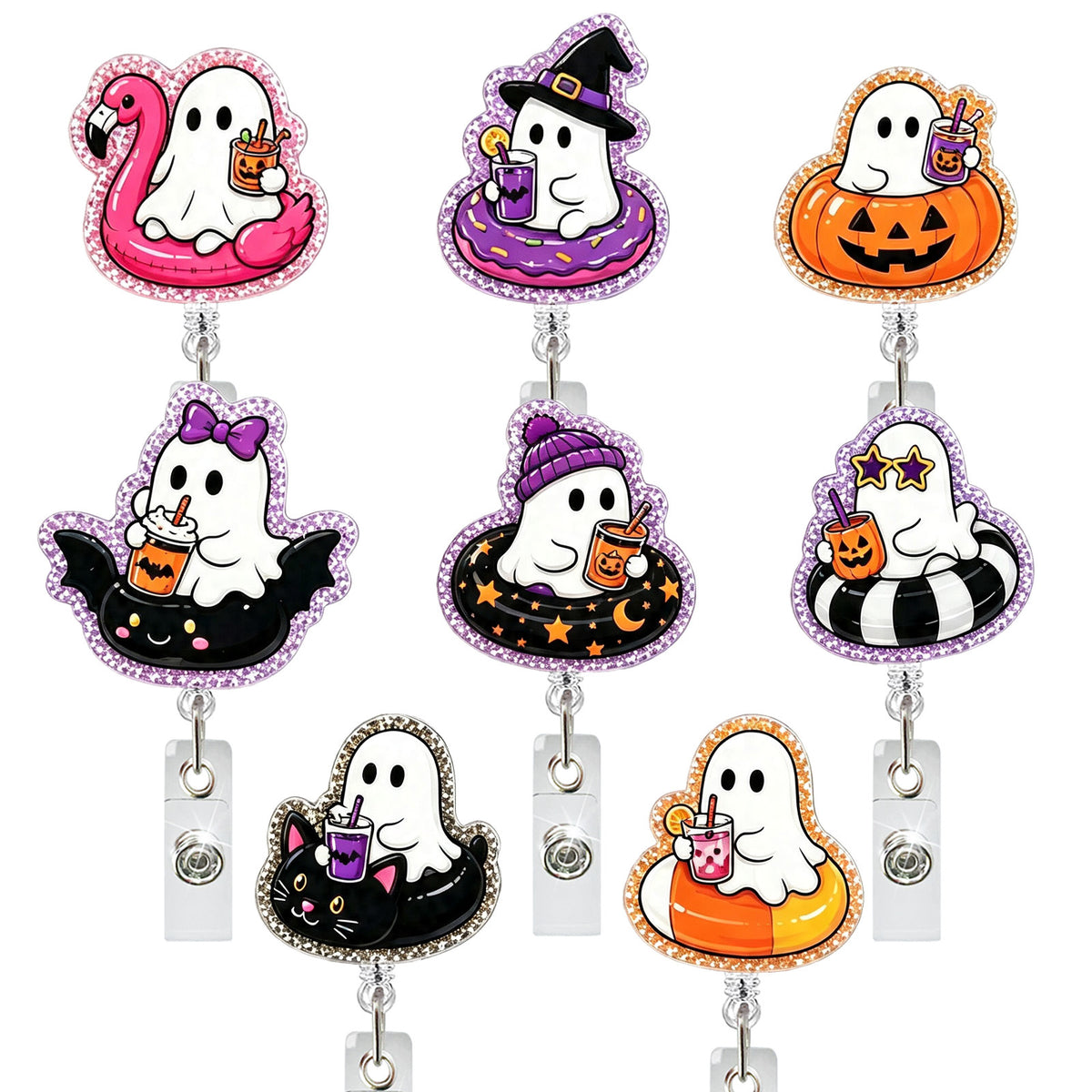 Pool Float Ghost Nurse Badge Holder