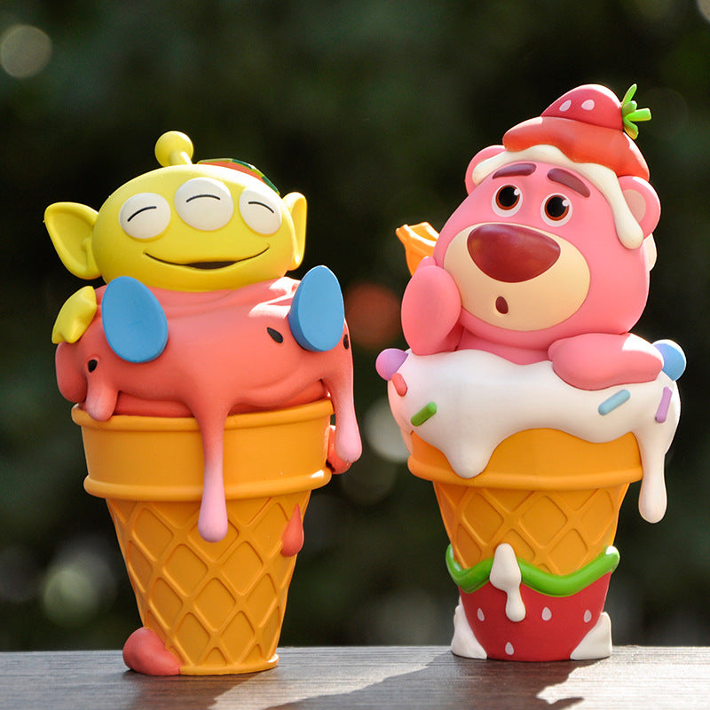 Ice Cream Disney Character Figure Topper Set