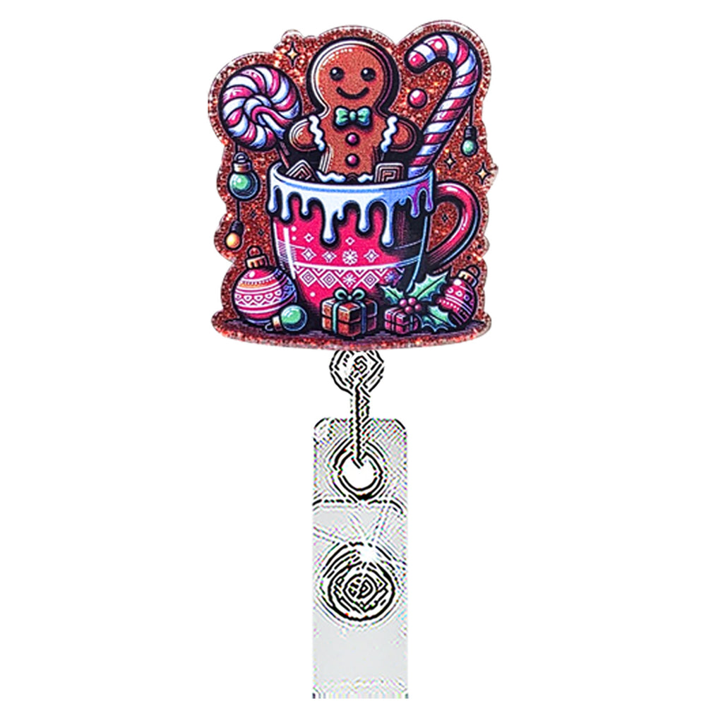 Christmas Nurse Badge Holder