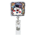 Christmas Nurse Badge Holder