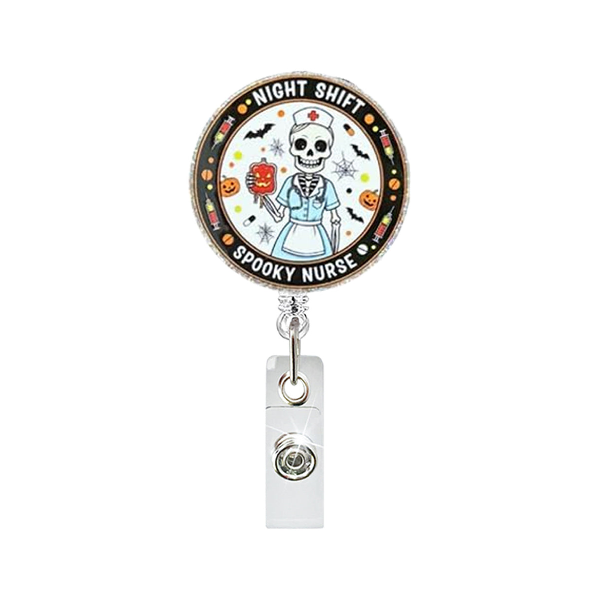 Halloween Nurse Nurse Badge Holder