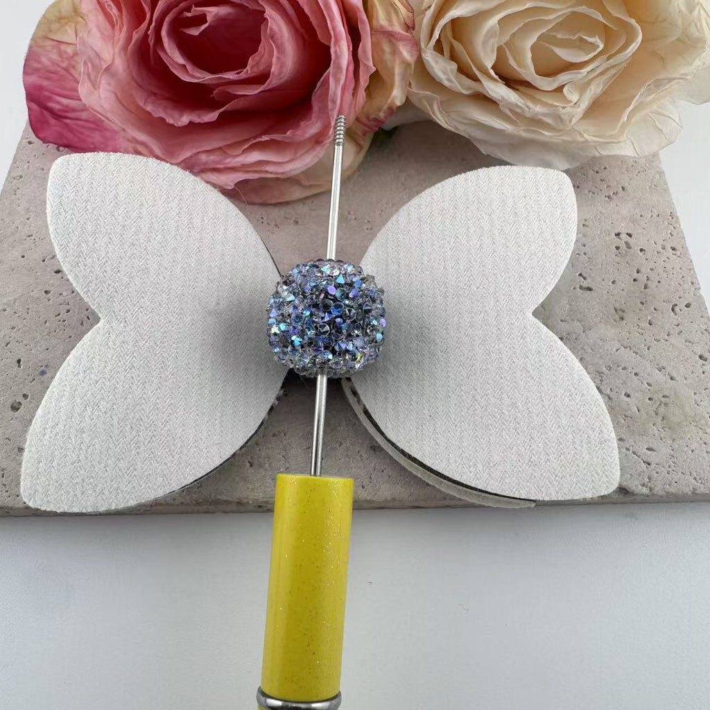 Designer Double-Layer Leather Butterfly Topper
