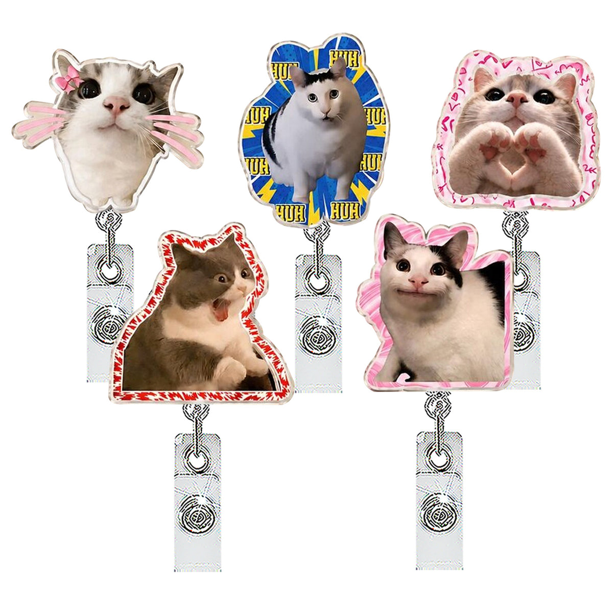 Funny Cat Nurse Badge Holder