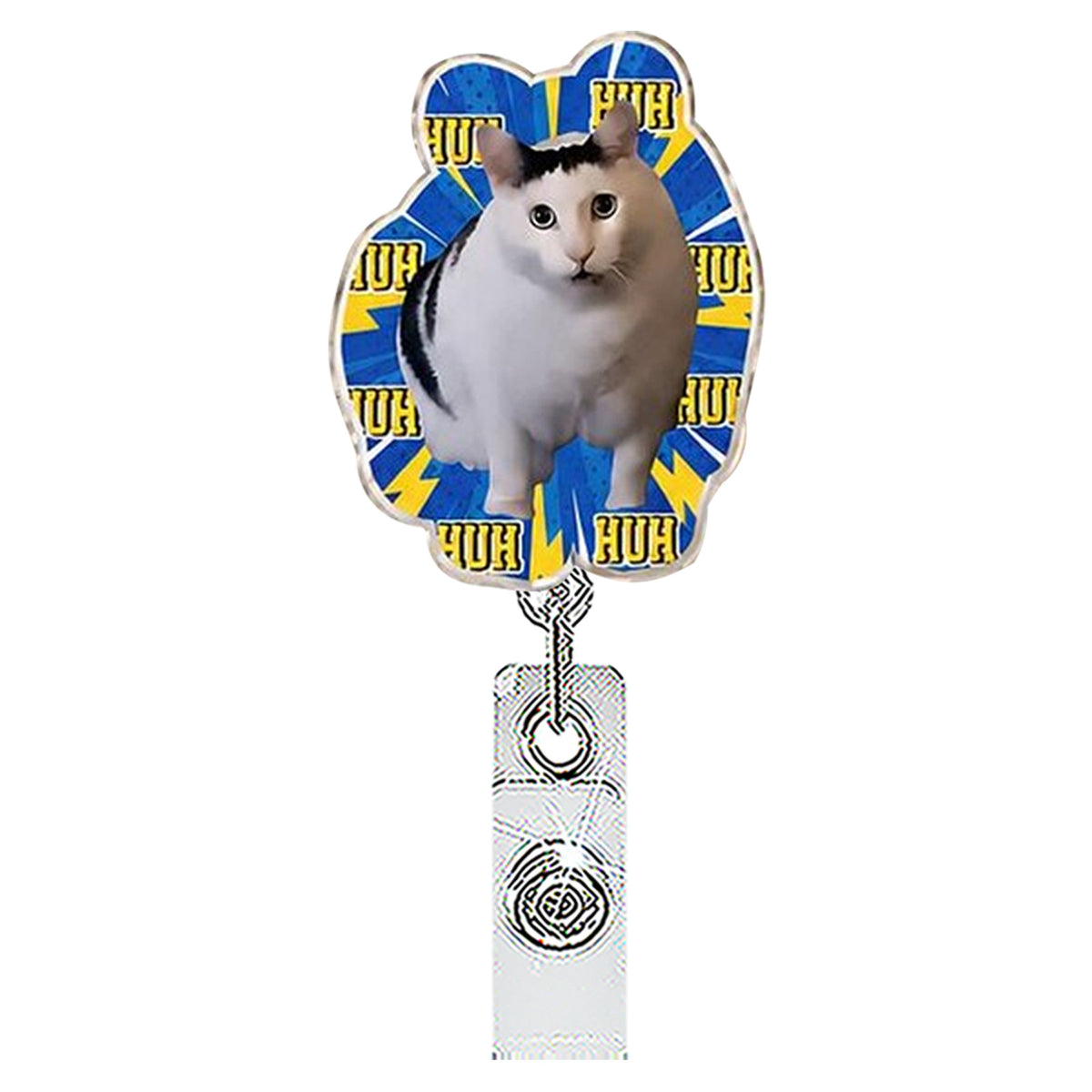 Funny Cat Nurse Badge Holder