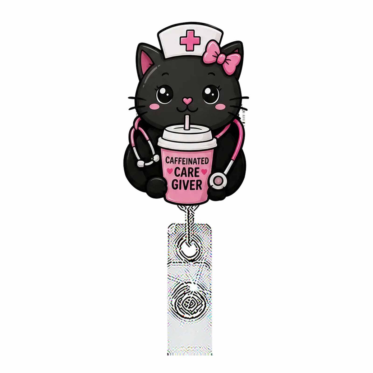 Fall Coffee Nurse Badge Holder
