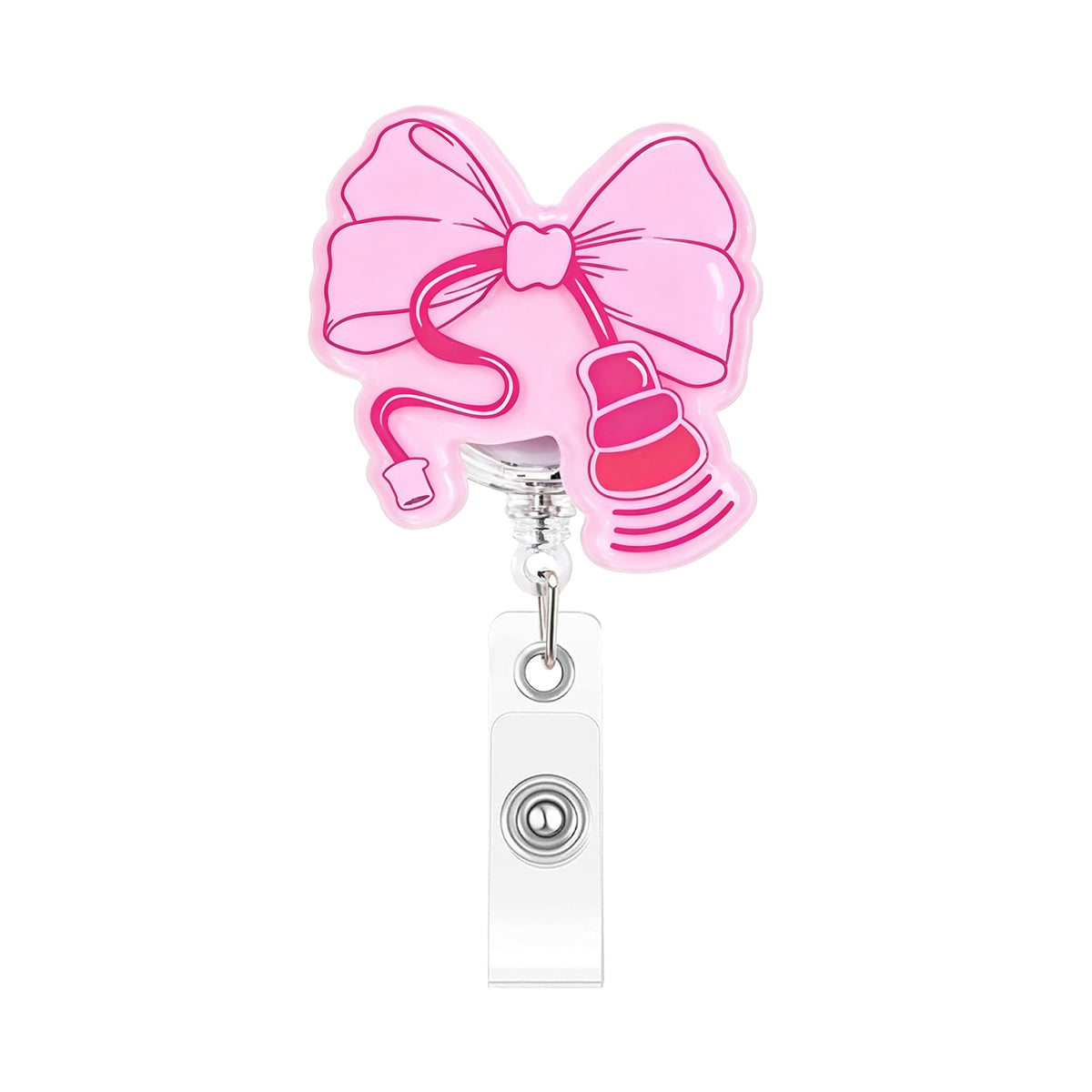 Pink Medical Designs Nurse Badge Holder