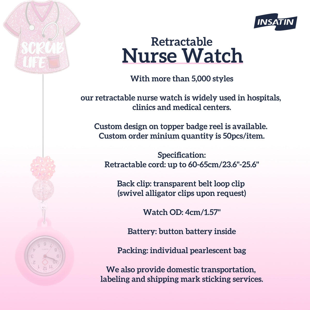 Nurse Watch Nurse Badge Holder