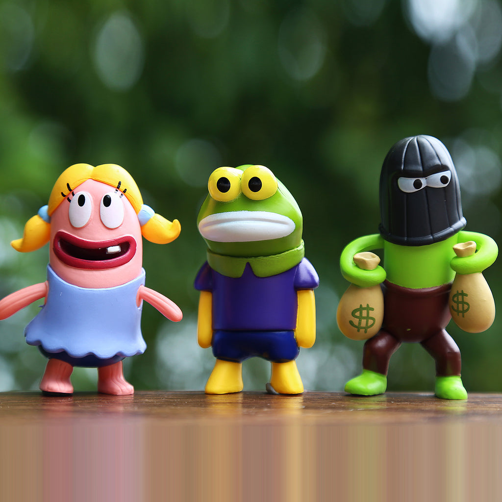SpongeBob Bikini Bottom Figure Topper Set