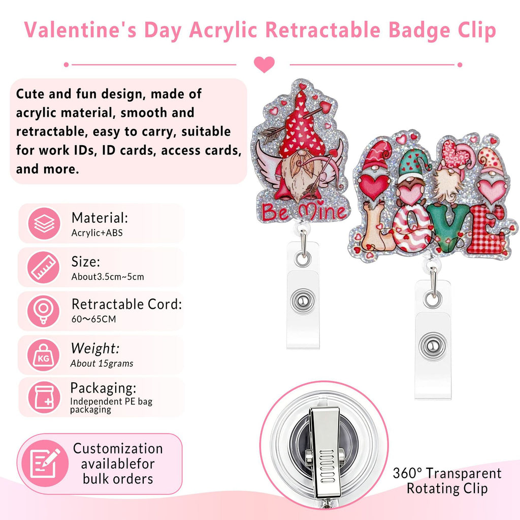 Valentine Nurse Badge Holder