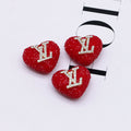 Rhinestone Heart Focal Bead Topper