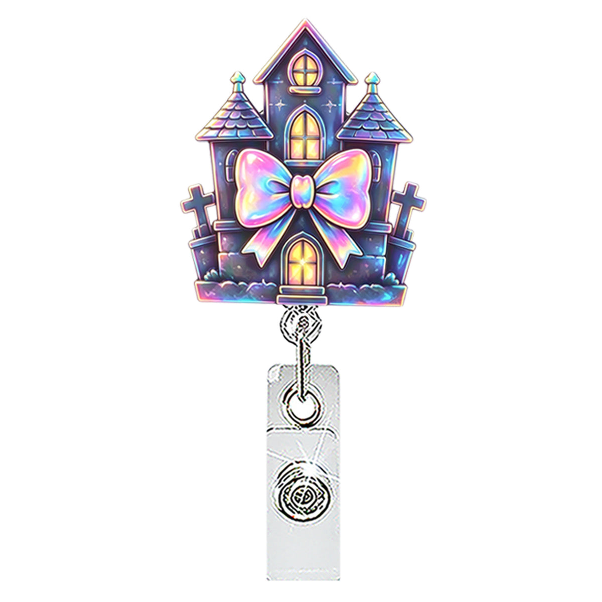 Halloween Ghost Nurse Badge Holder