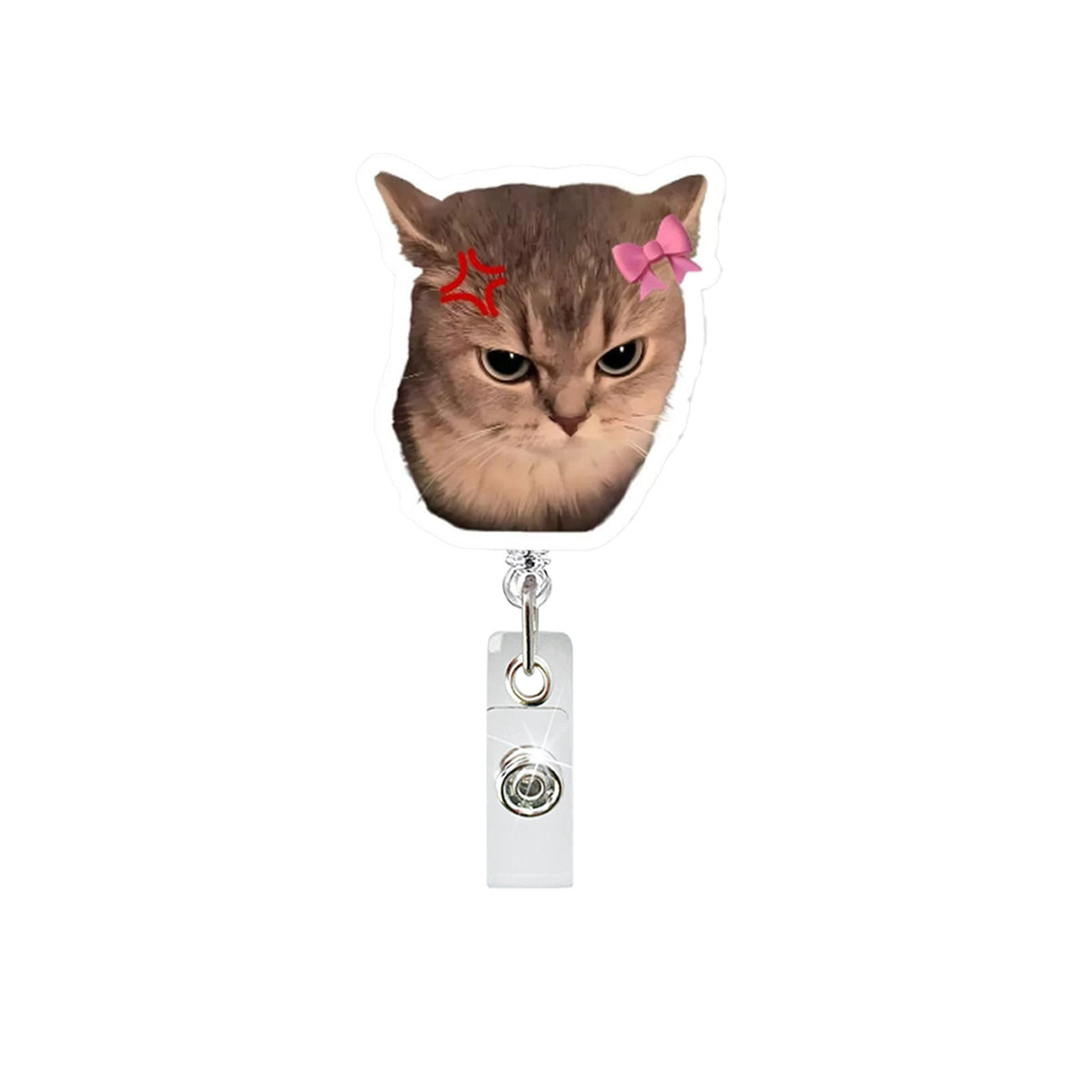Funny Cat Nurse Badge Holder
