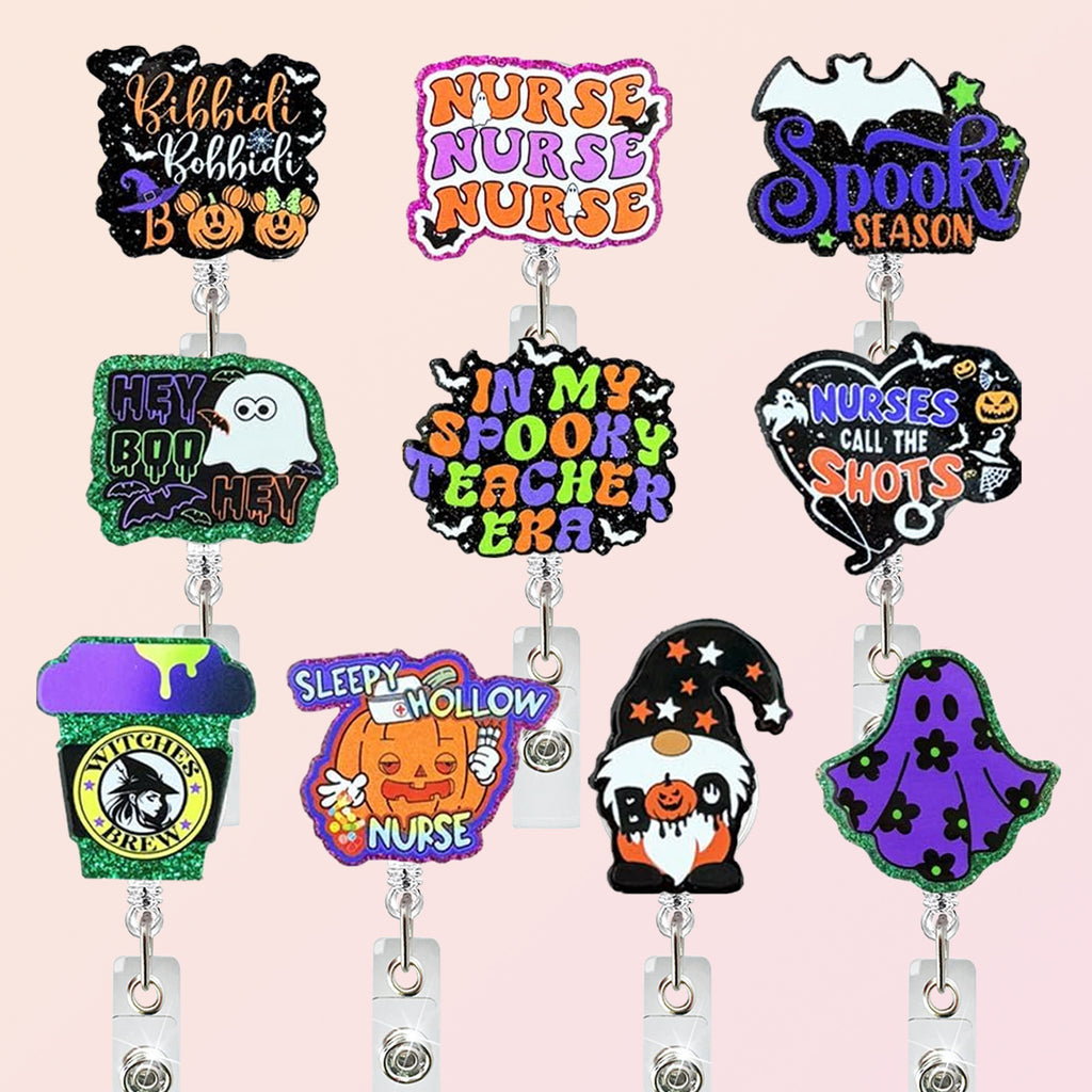Halloween Quotes Nurse Badge Holder