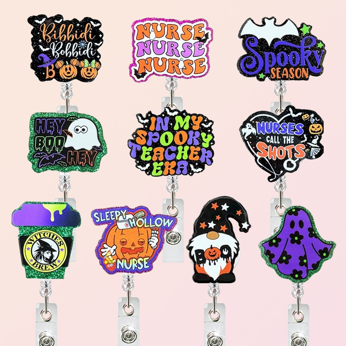 Halloween Quotes Nurse Badge Holder