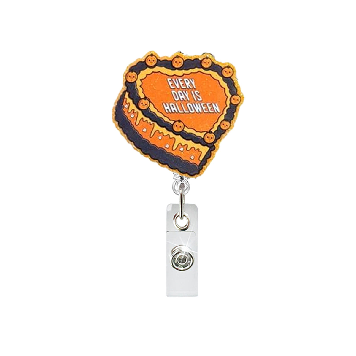 Halloween Ghost Nurse Badge Holder