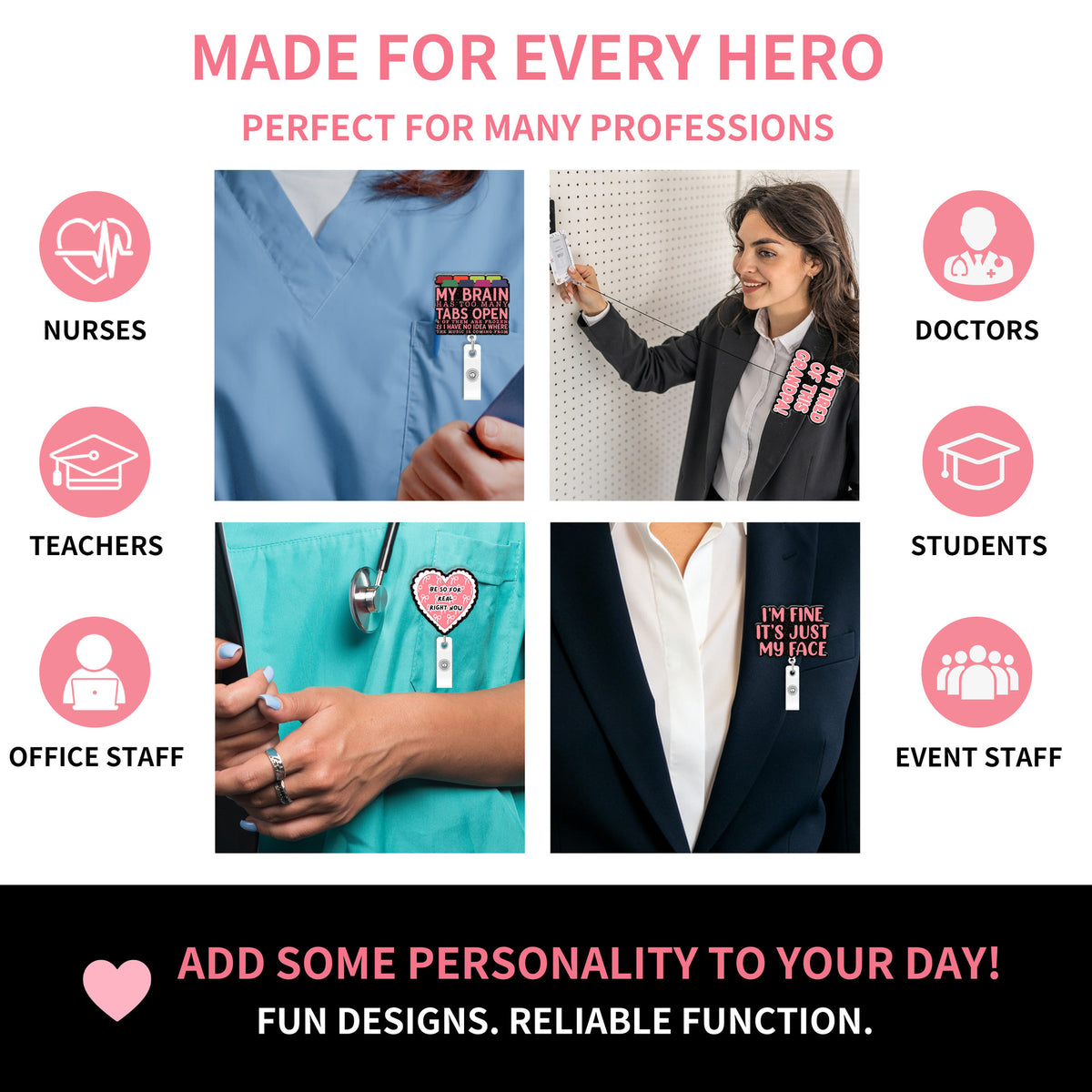 Nurse Theme Nurse Badge Holder
