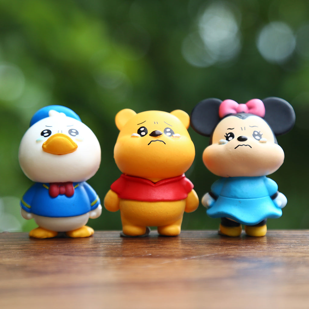 Crying Animals Figure Topper Set