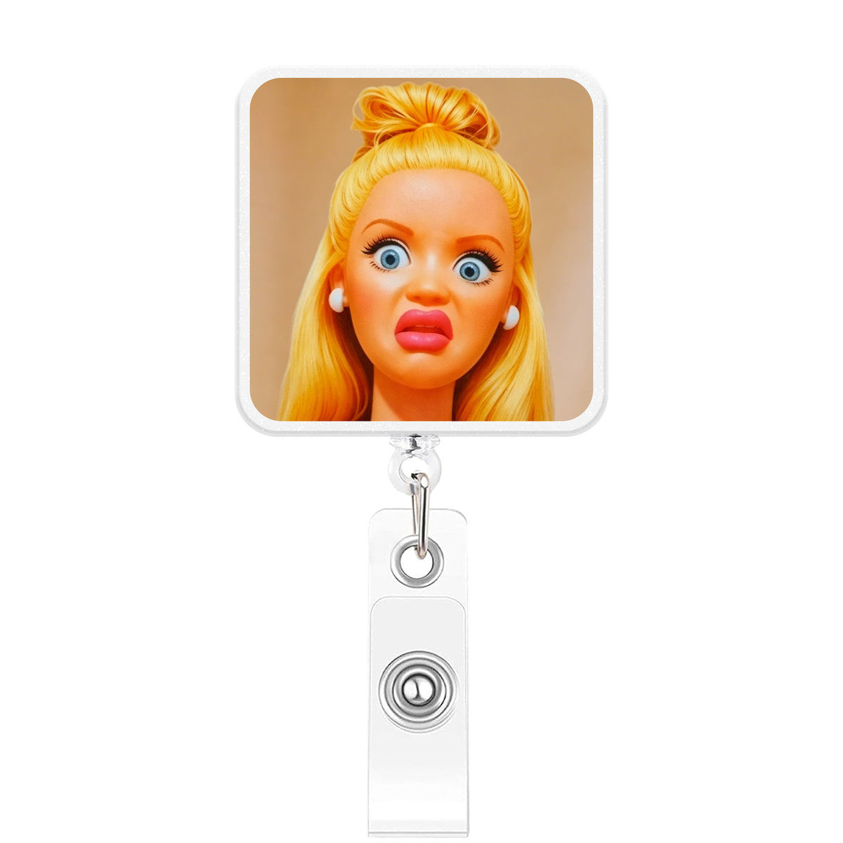 Barbie Meme Nurse Badge Holder