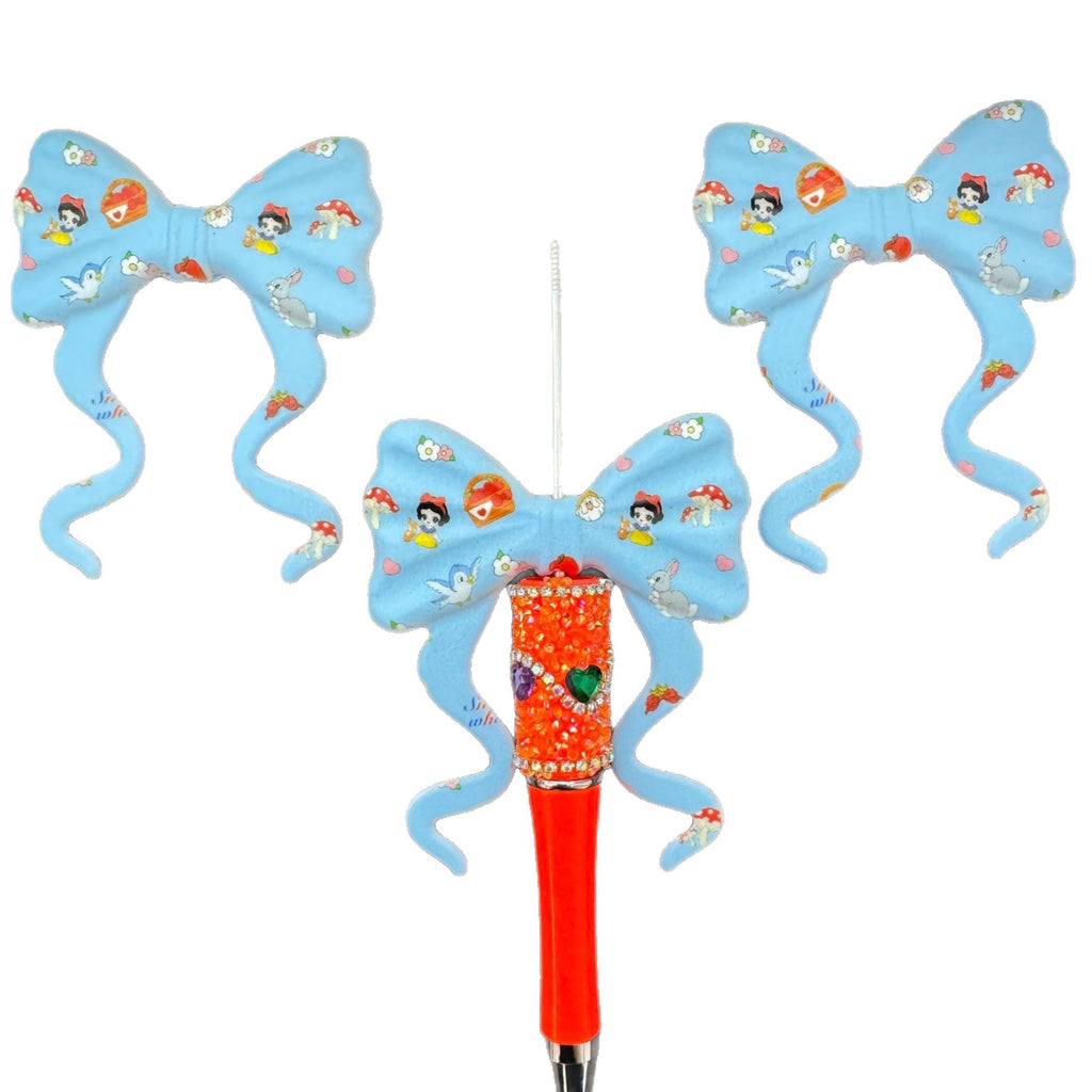 Printed Silicone Ribbon Bow Topper