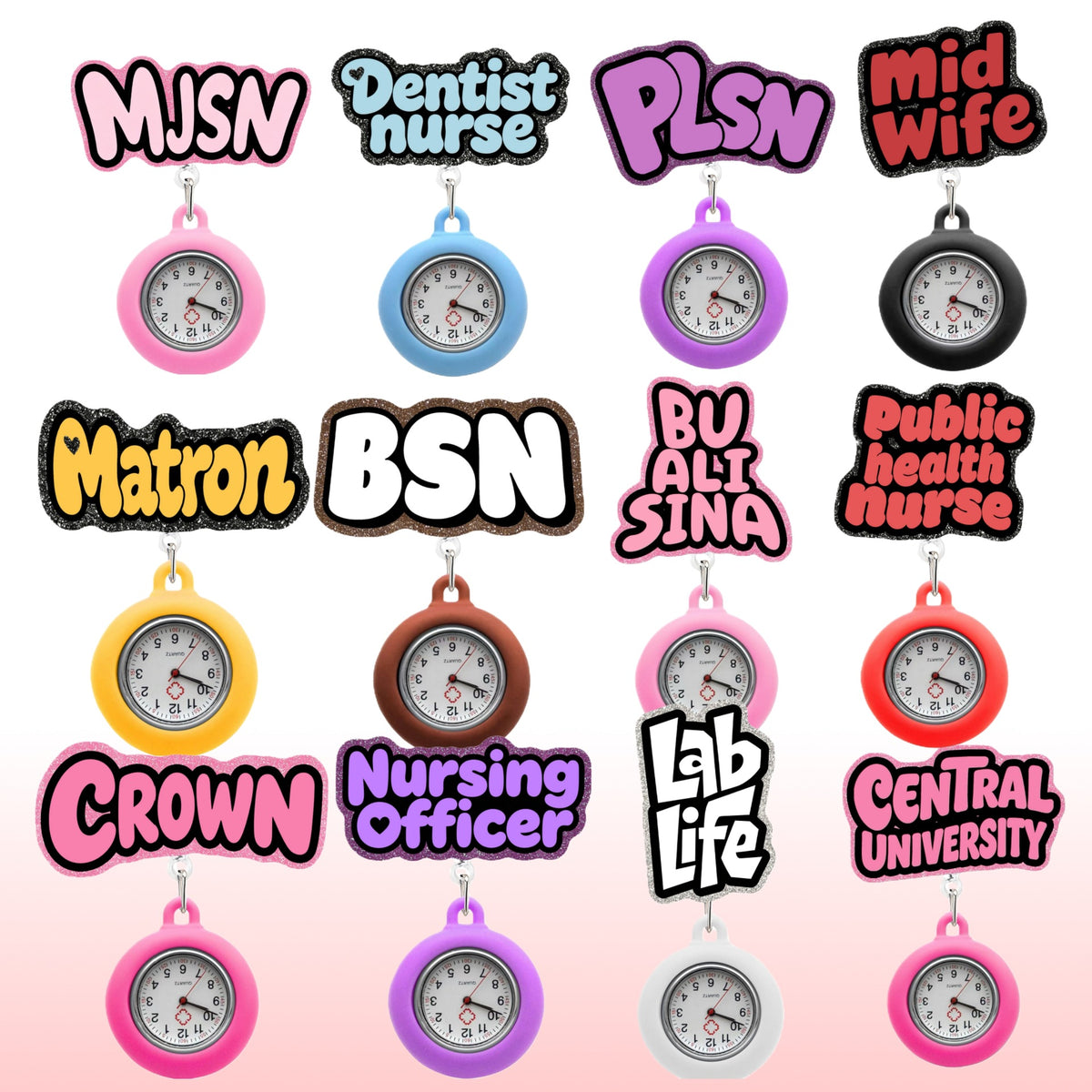 Silicone Nurse Watch Nurse Badge Holder