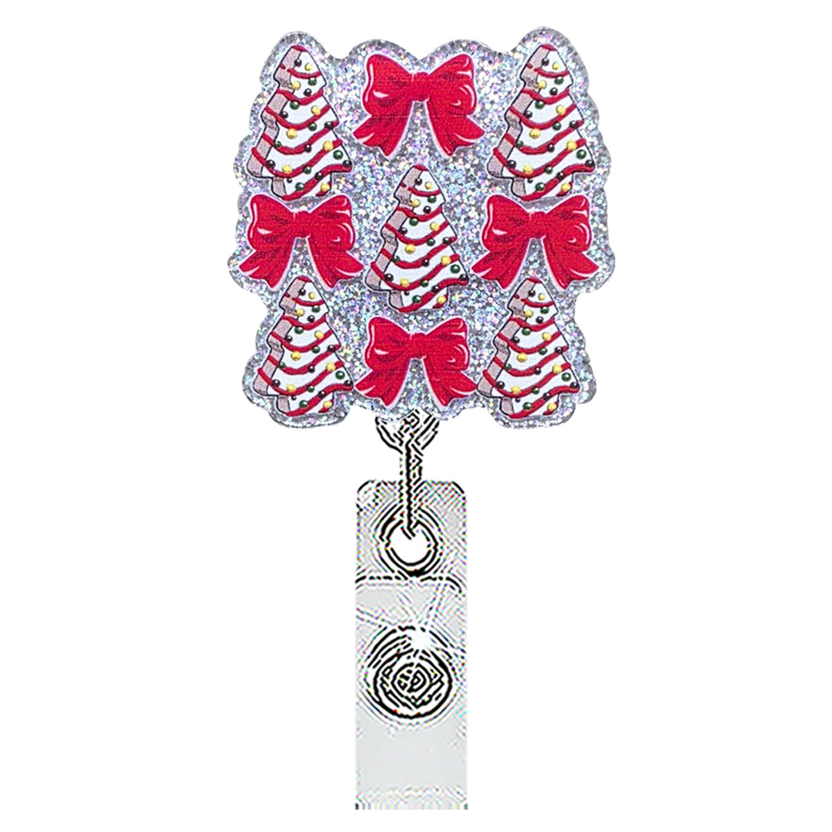 Christmas Nurse Badge Holder