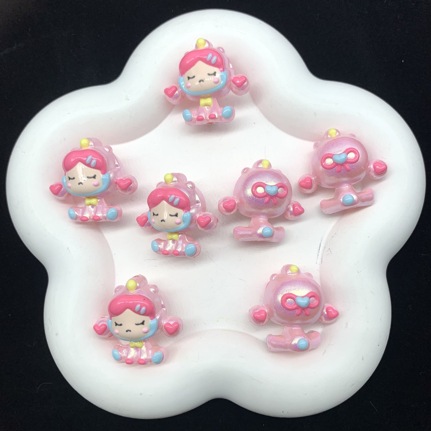 Mermaid Sweet Bean Hand Painted Beads (1pc)