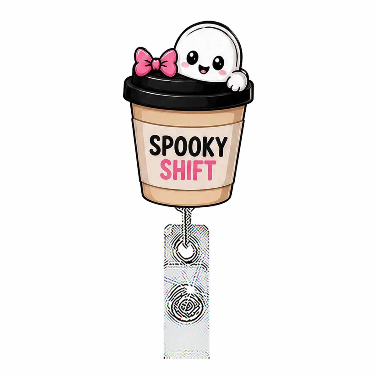Fall Coffee Nurse Badge Holder
