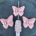 Printed Letter Butterfly Topper