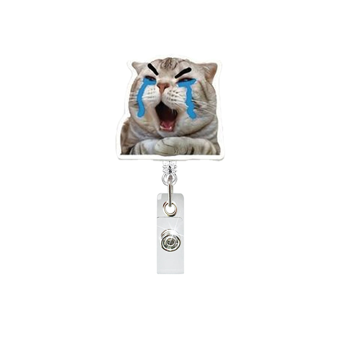 Funny Cat Nurse Badge Holder