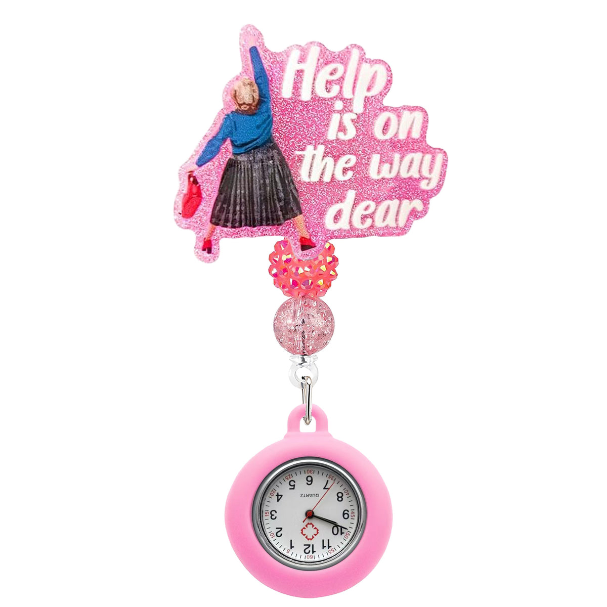 Beaded Nurse Watch Nurse Badge Holder