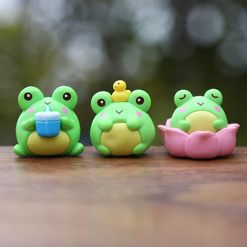 Frog Figure Topper Set