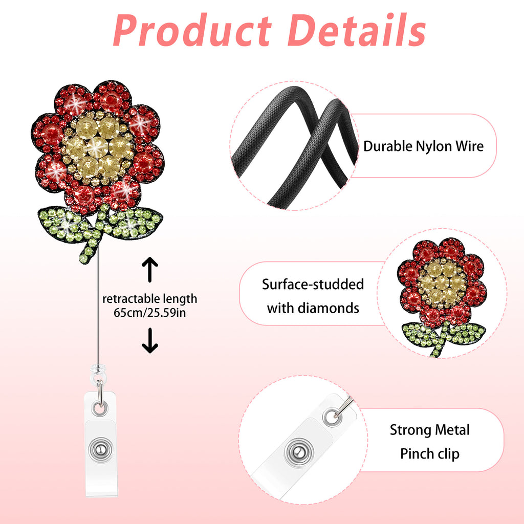 Daisy Flower Nurse Badge Holder