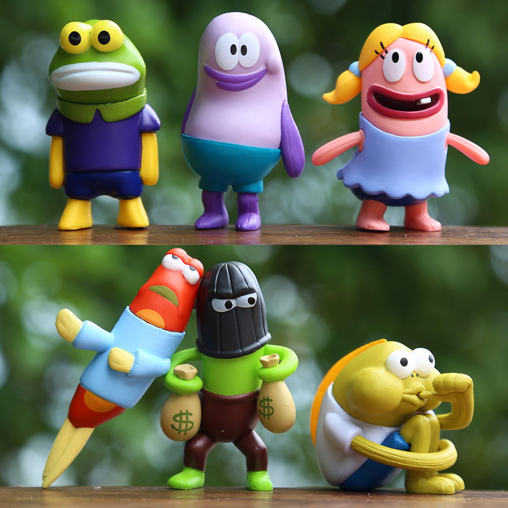 SpongeBob Bikini Bottom Figure Topper Set